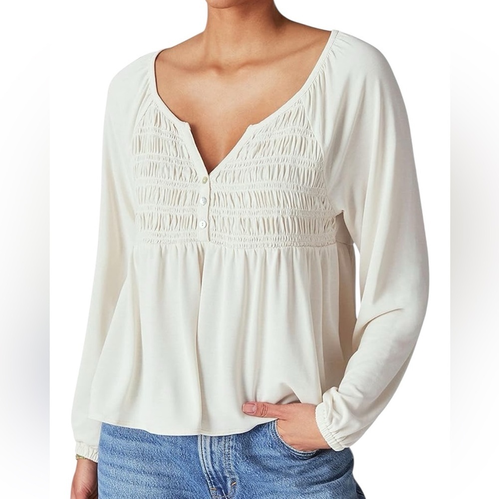 Lucky Brand Cream Blouse